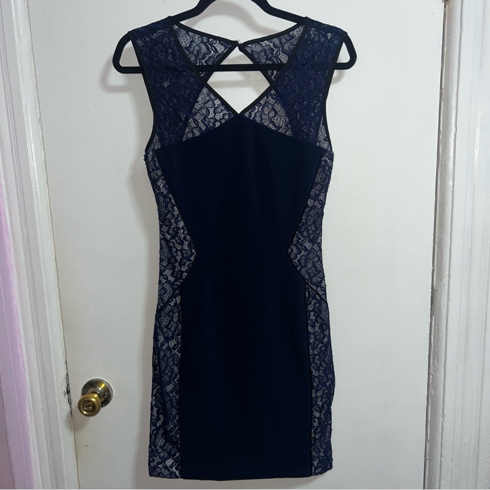 Guess dark Blue Lace Dress